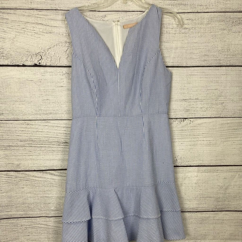 Hutch Seersucker Sleeveless Dress Size 4 - Picture 2 of 8